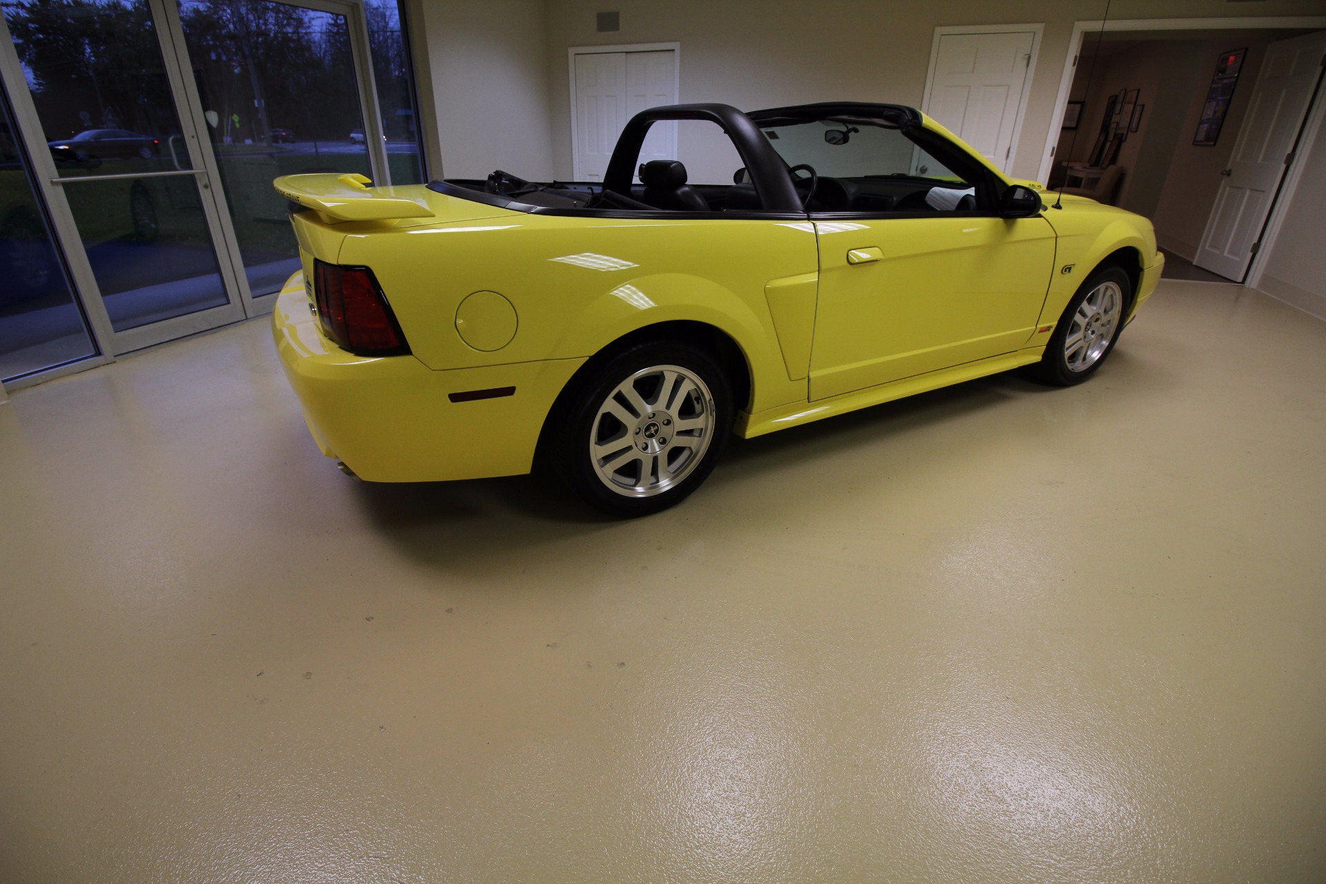 Used 2001 Zinc Yellow Clearcoat with Black Top Ford Mustang GT Premium Convertible | Albany, NY