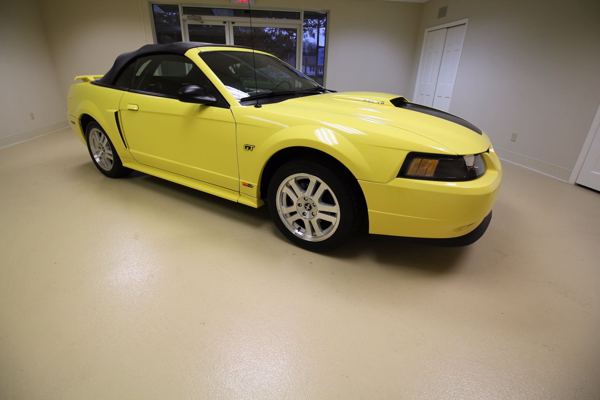 Used 2001 Zinc Yellow Clearcoat with Black Top Ford Mustang GT Premium Convertible | Albany, NY