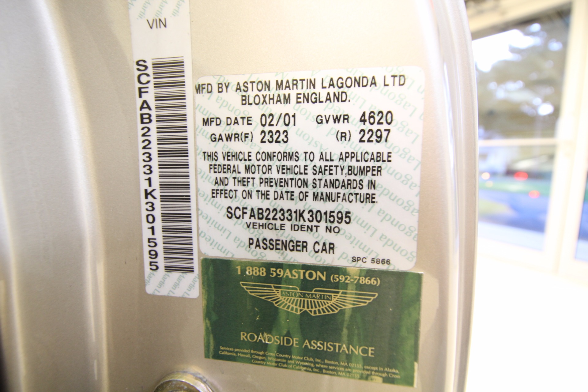 Used 2001 GOLD Aston Martin DB7 Vantage Coupe | Albany, NY