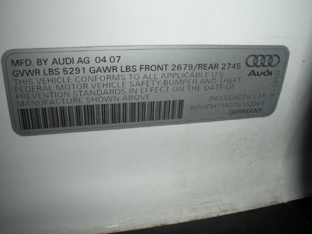 Used 2007 Ibis White Audi A6 3.2 quattro | Albany, NY