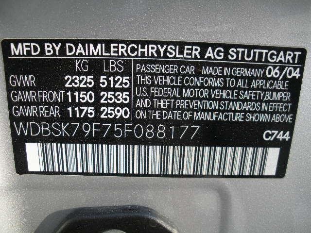 Used 2005 Brilliant Silver Metallic Mercedes-Benz SL-Class SL65 AMG RENNTECH | Albany, NY
