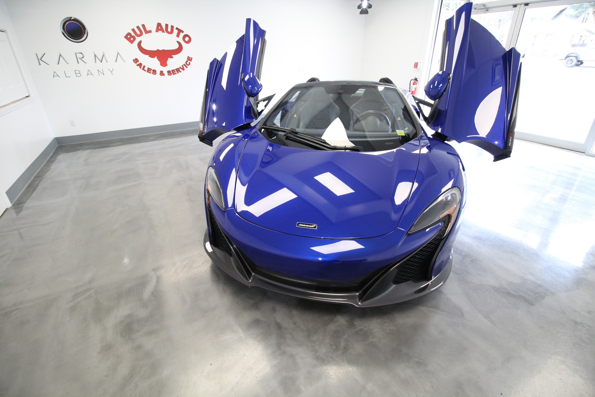 Used 2015 Aurora Blue McLaren 650s SPIDER CONVERTIBLE LOCAL CAR TRADE WITH US FOR A 720 SUPERB | Albany, NY
