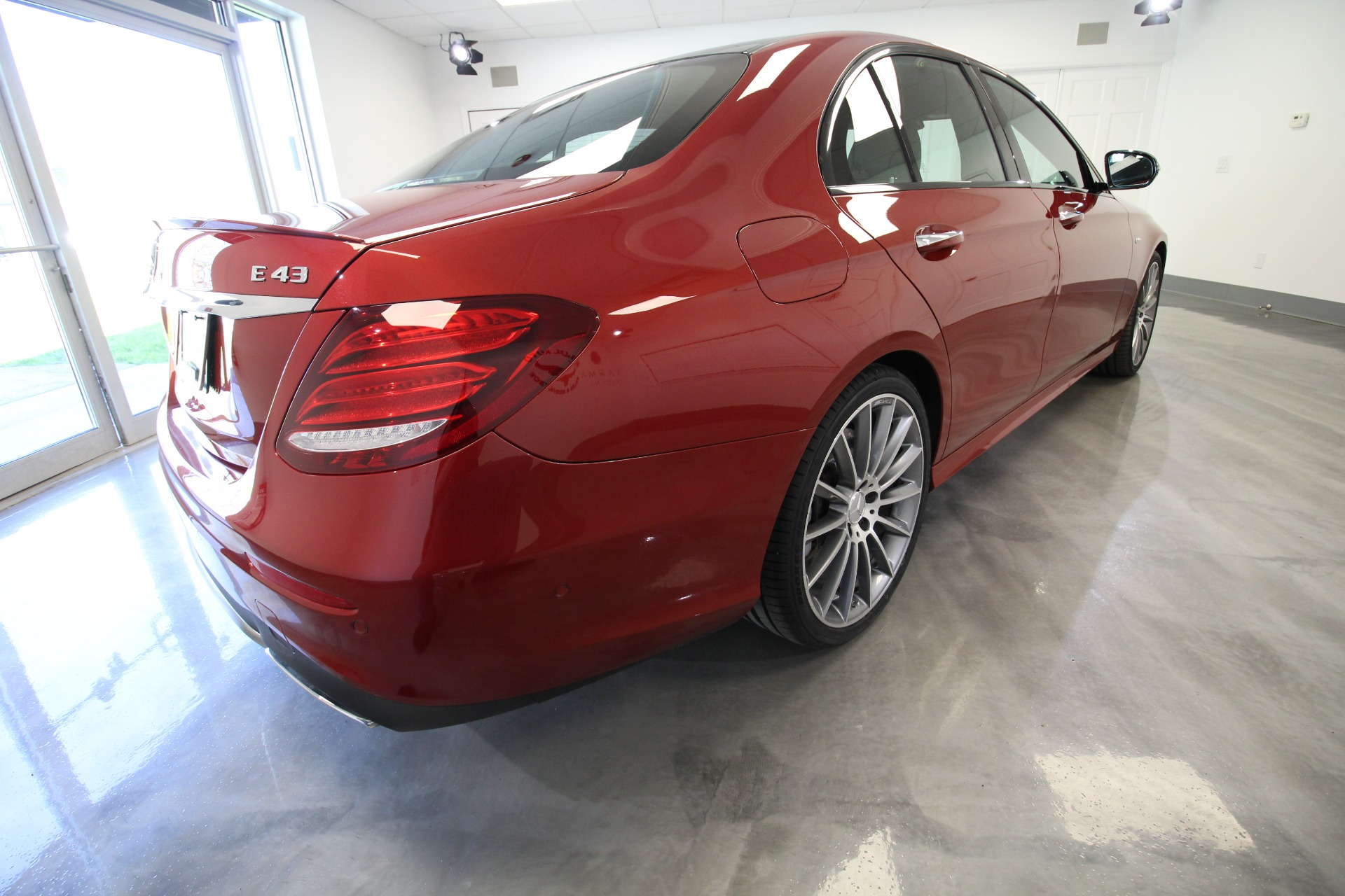 Used 2018 designo Cardinal Red Metallic Mercedes-Benz E-Class AMG E 43 4MATIC RARE COLOR COMBO LIKE NEW LOW MILES | Albany, NY