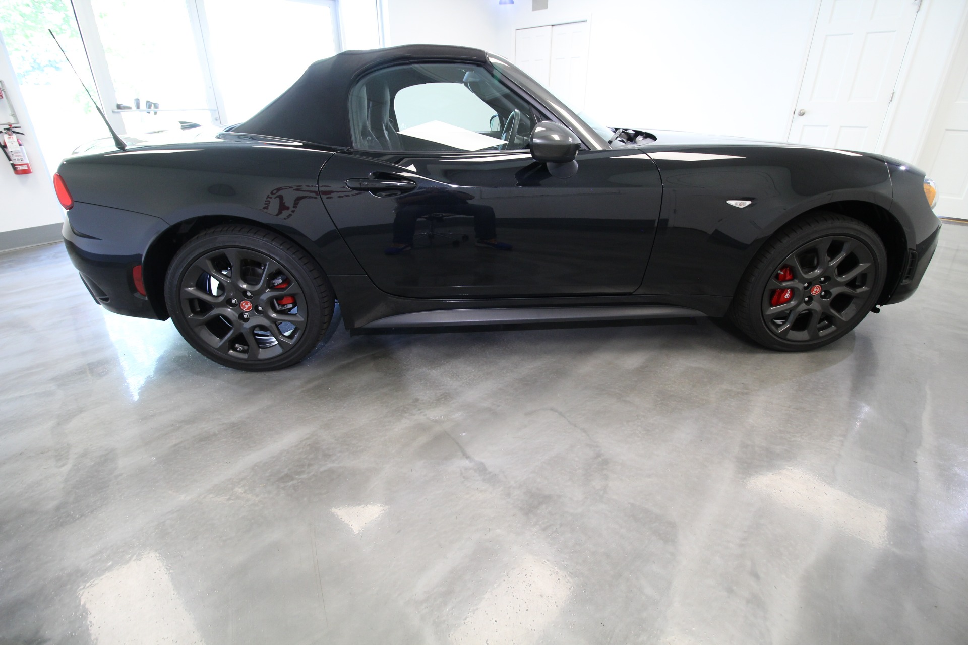 Used 2018 Nero Cinema Jet Black Fiat Spider 124 ABARTH Clean LOW MILAGE Abarth Convertible | Albany, NY