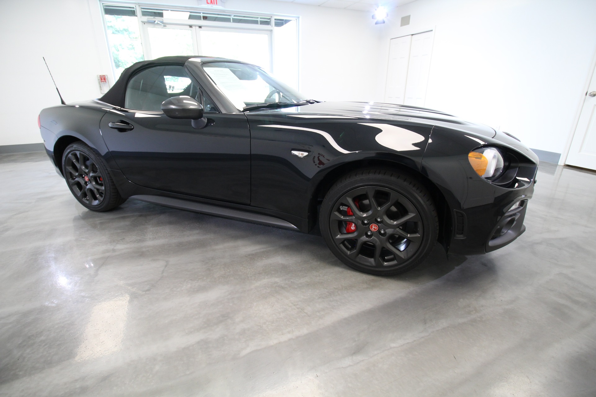 Used 2018 Nero Cinema Jet Black Fiat Spider 124 ABARTH Clean LOW MILAGE Abarth Convertible | Albany, NY