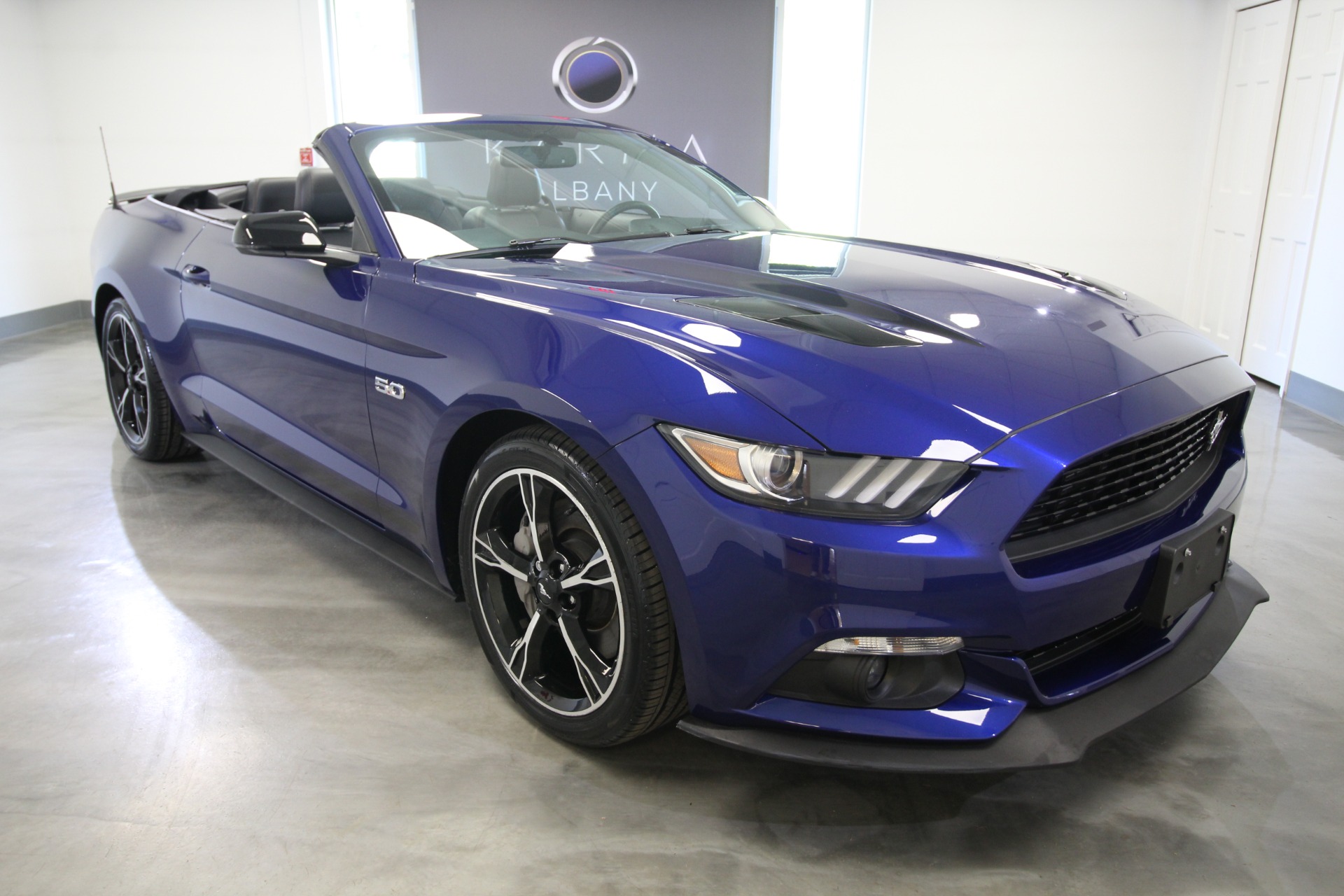 Used 2016 BLUE Ford Mustang GT CONVERTIBLE CALIFORNIA EDITION | Albany, NY