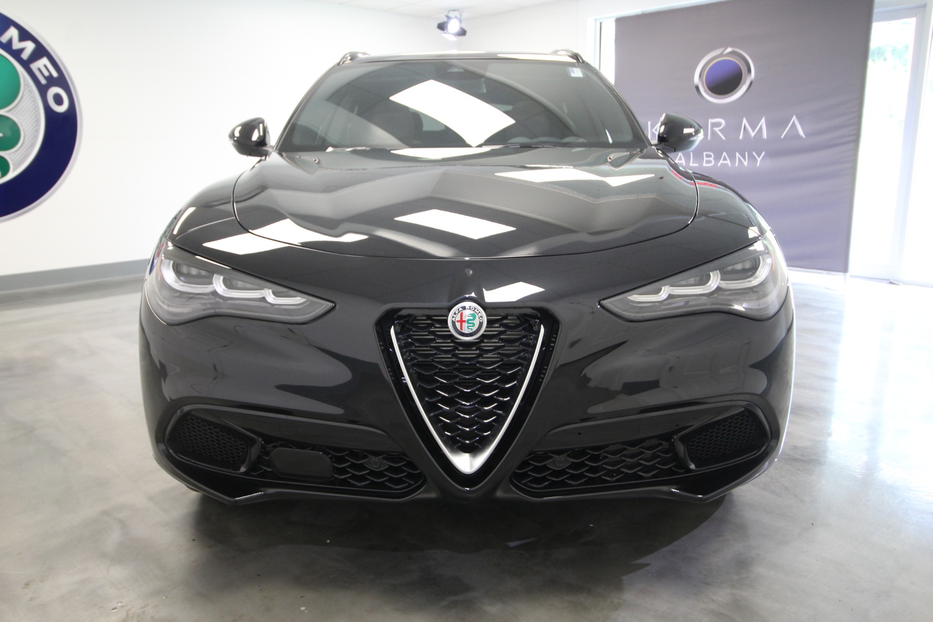 New 2024 BLACK Alfa Romeo STELVIO TI  | Albany, NY