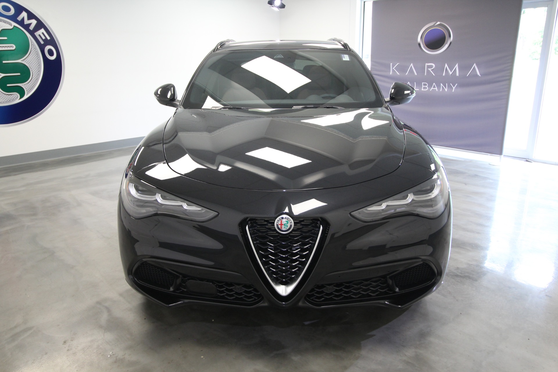 New 2024 BLACK Alfa Romeo STELVIO TI  | Albany, NY