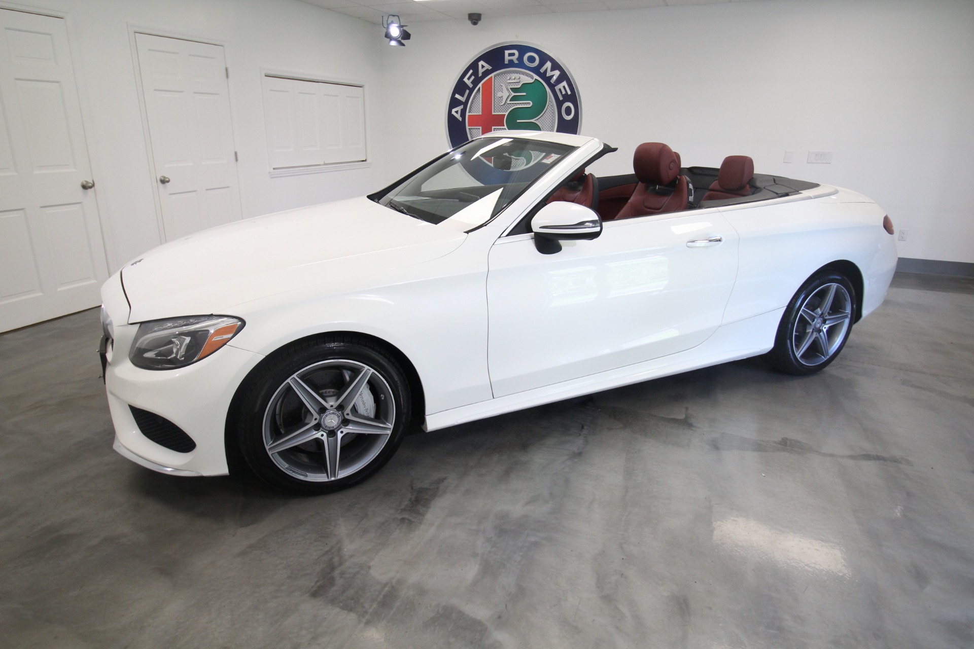 Used 2017 Polar White Mercedes-Benz C-Class C300 4MATIC CONVERTIBLE | Albany, NY
