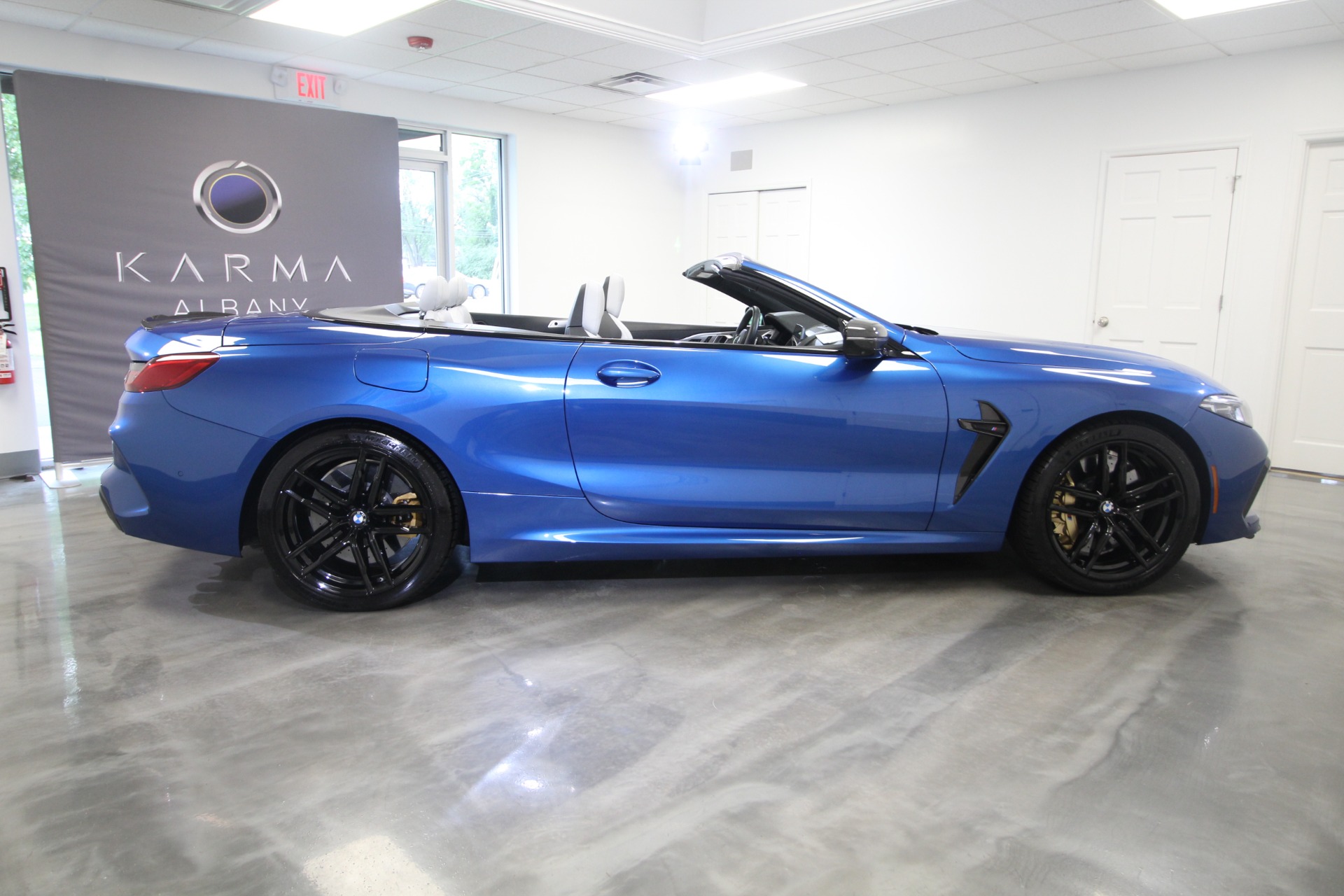 Used 2020 Sonic Speed Blue BMW M8 Convertible Competition Stunning Color Combo 177K MSRP New | Albany, NY