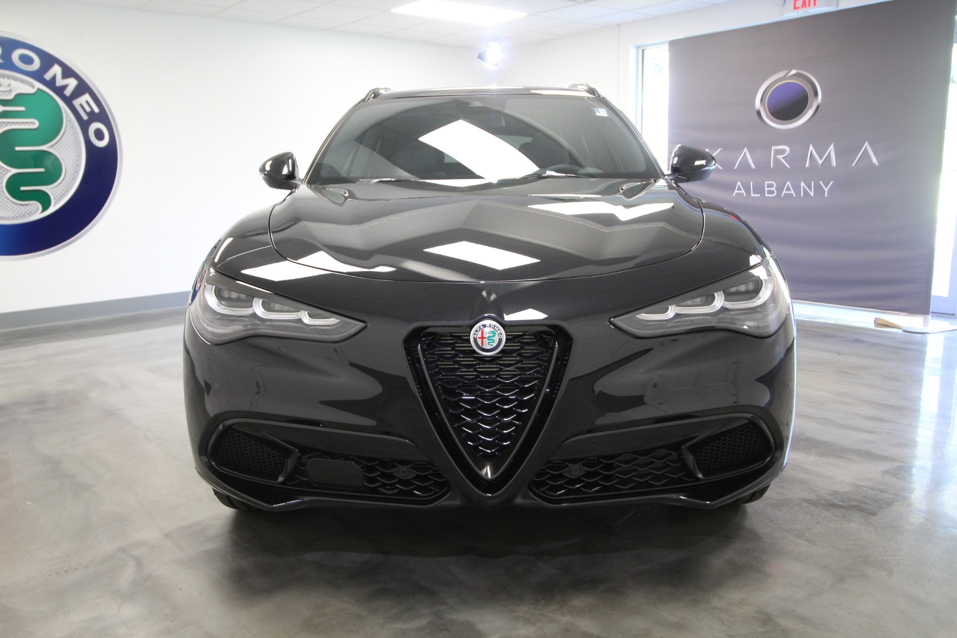 New 2024 BLACK Alfa Romeo STELVIO TI/VELO  | Albany, NY