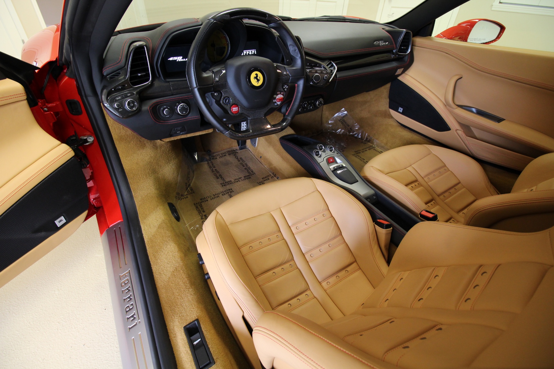 2011 Ferrari 458 Italia Red On Tan Shields Lifter Pwr